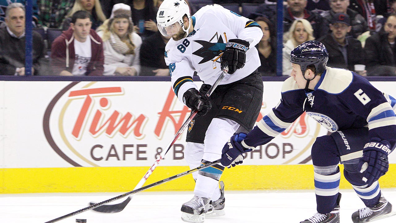 Marleau scores twice in Sharks' win over Blue Jackets